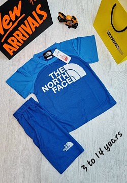 BLUE NORTH FACE SHORTS SET £25