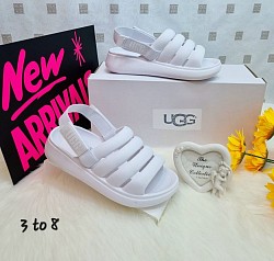 WHITE UGG SLIDERS £30