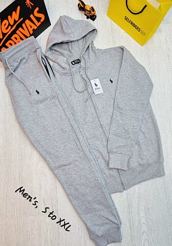 GREY RALPH LAUREN TRACKSUIT £40