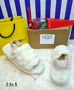 WHITE UGG SLIPPERS £30