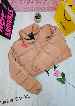 BROWN NORTH FACE CROP JACKET £45