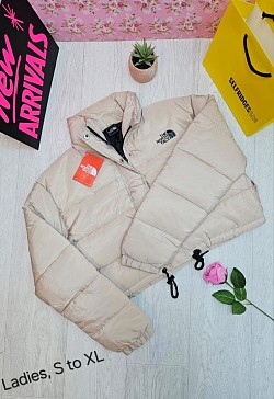 CREAM NORTH FACE CROP JACKET £45