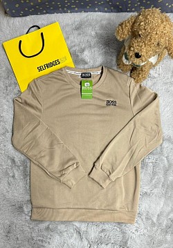 BEIGE BOSS JUMPER £30