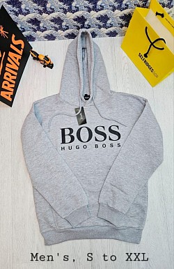 GREY BOSS HOODIE £30