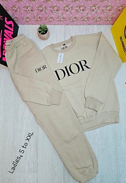 BEIGE DIOR TRACKSUIT £40