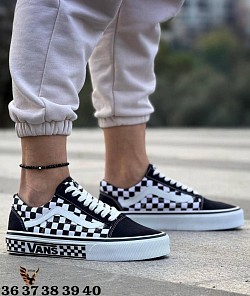 CHECKERBOARD VANS £40