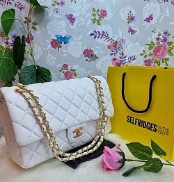 WHITE CHANEL HANDBAG £35