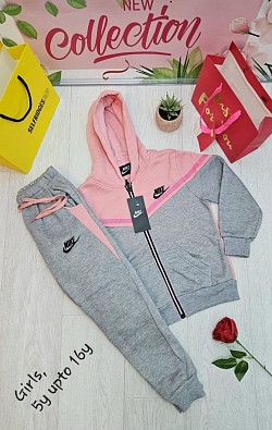 GREY/PINK NIKE TRACKSUIT £35