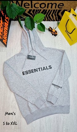 GREY ESSENTIALS HOODIE £30