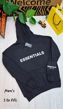 BLACK ESSENTIALS HOODIE £30