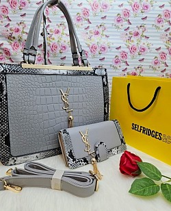 YSL GREY HANDBAG SET £45