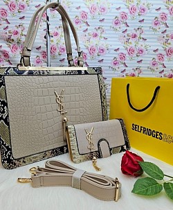 YSL CREAM HANDBAG SET £45