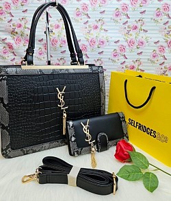 YSL BLACK HANDBAG SET £45