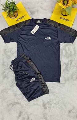 NAVY NORTH FACE T-SHIRT AND SHORTS SET £30