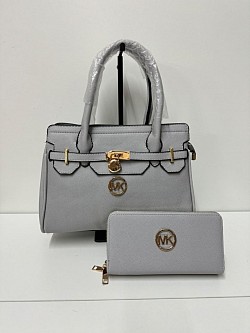 MK GREY HANDBAG SET £45