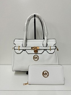 MK WHITE HANDBAG SET £45