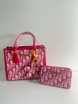 DIOR PINK HANDBAG SET £45