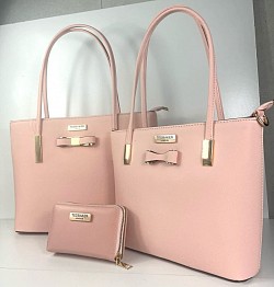 TED BAKER PINK HANDBAG SET £60