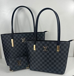 LV BLACK HANDBAG SET £60