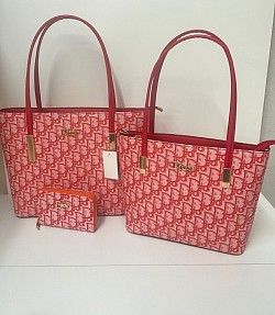 DIOR RED HANDBAG SET £60