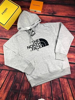 GREY NORTH FACE HOODIE £30