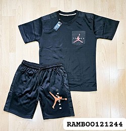 BLACK JORDANS T-SHIRT AND SHORTS SET £30